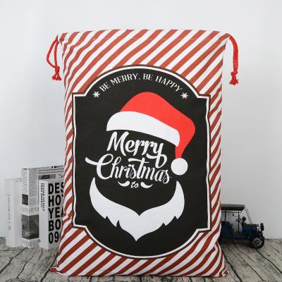 China Extra Large Traditional Christmas Gift Bags Santa Burlap Sack with Drawstring 26