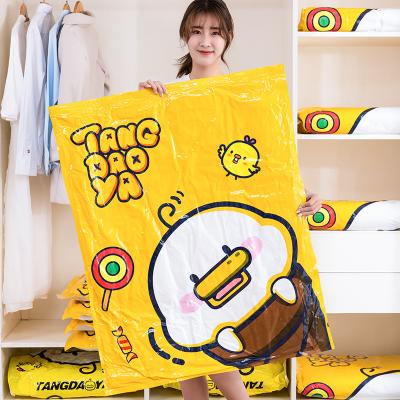 China Casual 1pcs Thickened Vacuum Storage Bag For Cloth Compressed Bags Reusable Bedding Cover Clothes Comforter Organizer Bags Travel for sale