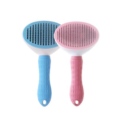 China Suitable for Wholesale Stainless Small Pet Cats Dogs Dogs Hair Remover Noggin Tool Pet Fur Brush Dematting Deshedding Comb for sale