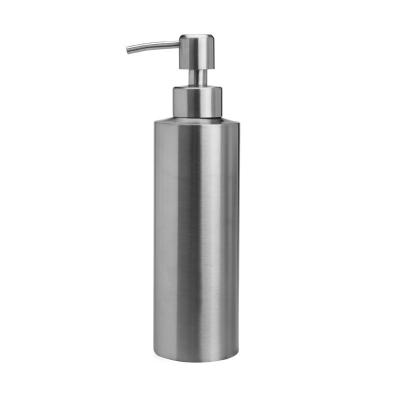 China Modern Stainless Steel Soap Dispenser Brushed Metal OEM Box Pcs Color Package Feature Bottle Liquid Soap Dispenser for sale