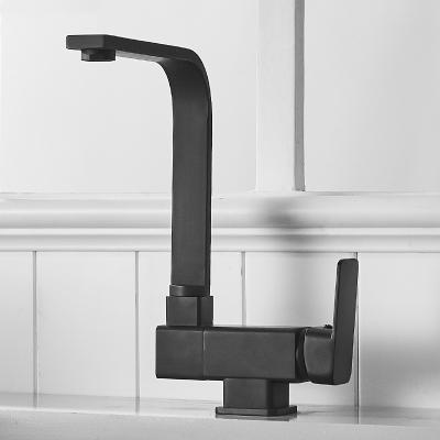 China Metered Faucets Black Brass Kitchen Faucet Creative Folding Basins Short Tap Rotating Faucet Under Window AIS281S for sale