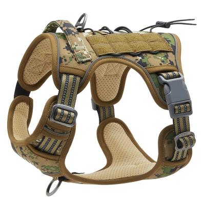 China Customized Adjustable Durable Customized No Pulling Dog Pet Harness Dog Training Vest Tactical Dog Harness for sale