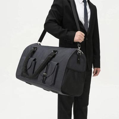 China New Arrival Folding Suit Storage Handbag Male And Female Business Travel Suit Bag With Customers Logo for sale