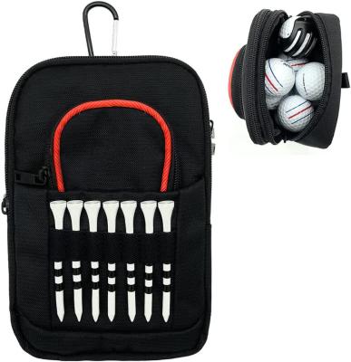 China BSCI Waterproof Shockproof Dustproof Custom Back Up To 12-15 Balls Golf Ball Storage Pouch Bag for sale