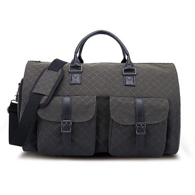 China 100% Eco-friendly Wholesale Large Duffel Suit Travel Garment Bag Weekend Flight Bags With Shoe Pocket Men Weekend Travel Bag for sale