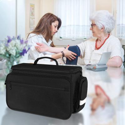 China Empty Nurse Bag Therapist Medical Home Medical Equipment Bag With Adjustable Divider Shoulder Strap Non-slip Bottom Removable Nurse Bags for sale