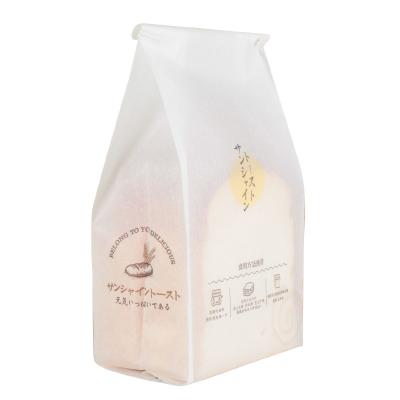 China Disposable Hot Selling Brown Paper Toast Bread Window Transparent Bread Bag for sale