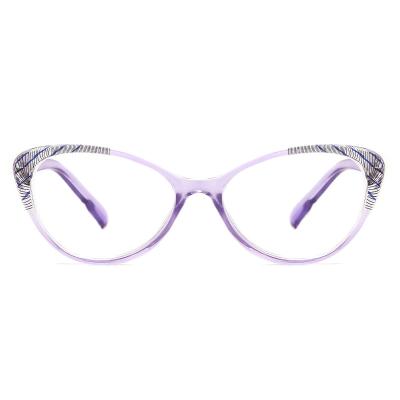 China Fashionable Limited Time Discount Customizable Light Color Reading Glass Plastic Frames For Women for sale