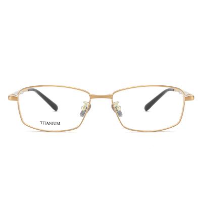 China Fashionable High Quality Memory Optical Frame Titanium Durable Mens Metal Glasses Frame for sale