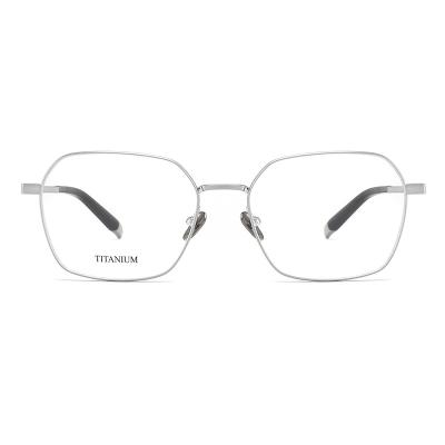 China Modern Fashionable Metal Ultra Light Comfortable Glasses Full Rim Titanium Optical Glasses Frame for sale