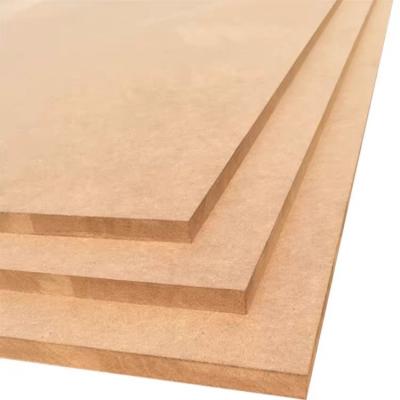 China Modern Raw Glue MDF Board/Plain MDF Board 3mm 15mm18mm MDF Board/E2 Fiberboard for sale