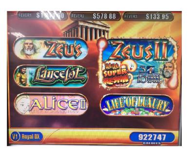 China Royal DX 5 1 Multi Game V1 JACKPOT WMS SLOT MACHINE BOARD Zeus Life Royal DX 5 Multi Game Deluxe Royal V1 SLOT MACHINE BOARD for sale