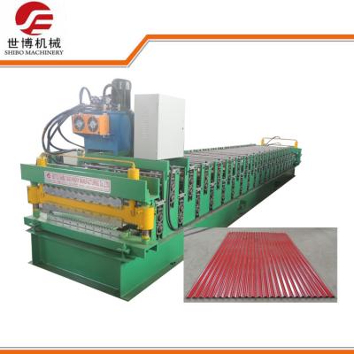 China Double Deck Warehouse And Workshop Building Material Metal Roofing Roll Forming Machine 760-736 for sale