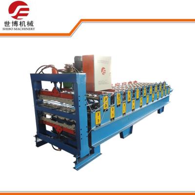 China 840 - 910 Mm Double Layer Roll Forming Machine With Sheet Metal Folding Machine for sale