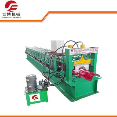 China 4KW 380V Sheet Ridge Cap Roll Forming Machine , Gutter Roll Forming Machine  for sale