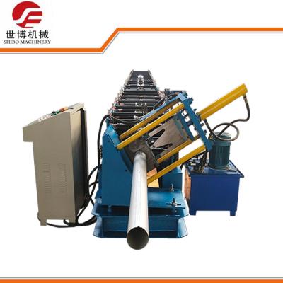 China Seamless Round Gutter Downspout Roll Forming Machine / Steel Pipe Making Machine for sale