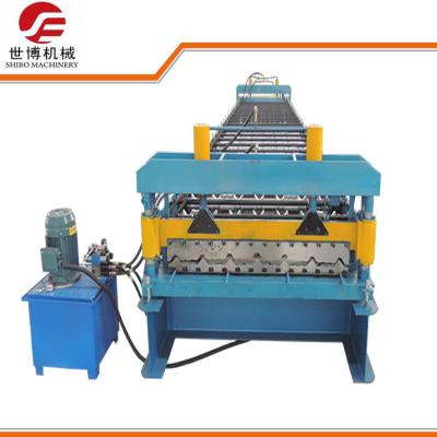 Chine Petit pain trapézoïdal en acier coloré de feuille formant la machine entièrement automatiquement à vendre