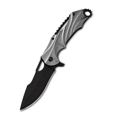 China Hardness silver open top excellent slide design classy quality/black knife pocket survival knife multifunctional outdoor camping knife for sale