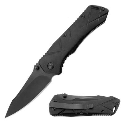 China Amazon High Quality Black Beautiful Open S/S 3Cr13 Blade Slide Knife S/S 3Cr13 Outdoor Essential Folding Pocket Knife With Wood Handle for sale