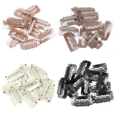 China Metal Ready To Ship Cheap Clips In Hair Net Wigs Snap-Comb Wig Cut Suitable For Metal Wig Hair Clips For Hair Extension for sale