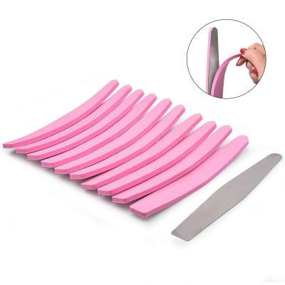 China Sponge Ready To Ship Emery Sponge Nail File Nail File Customized High Quality Emery Board Half Moon Nail File for sale