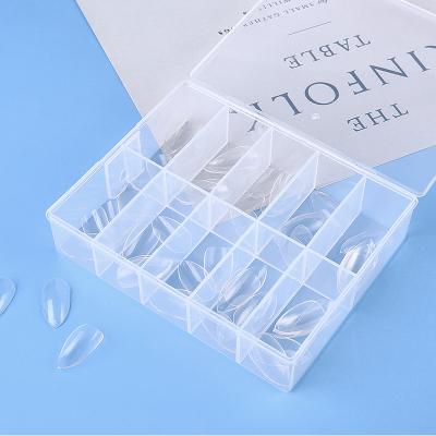 China Custom Nail Storage Box Convenient Empty Nail Tips Art Decoration Accessories Trick Boxes for sale