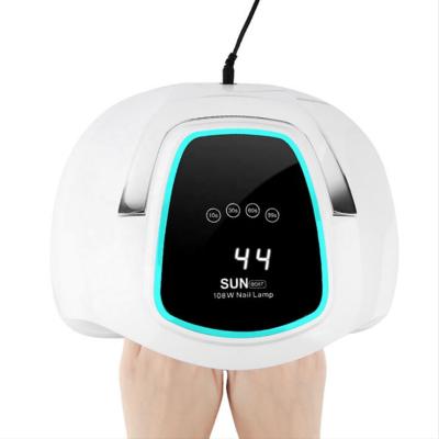 China Nail Art Salon +home 108W SUN 2 in 1 Lamp UV Sensor LED Display 36 LED Smart Nail Dryer for sale