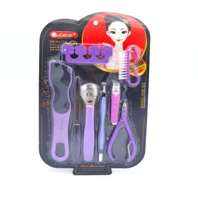 China Personal Care Salon Nail Pedicure Sets 7 IN 1 Hot Selling Professional Pedicure Tool Manicure Scissors Travel Nail Clipper Gift Sets for sale