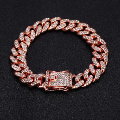 China FASHIONABLE Wholesale Price 18K Gold Plated Micro Inlaid Cubic Zircon Anklet Bracelet Hip Hop Anklets For Women for sale