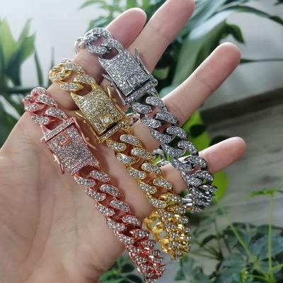 China FASHIONABLE Wholesale Price 18K Gold Plated Micro Inlaid Cubic Crystal Zircon Anklet Hip Hop Beads Anklet 18k Gold Plated for sale