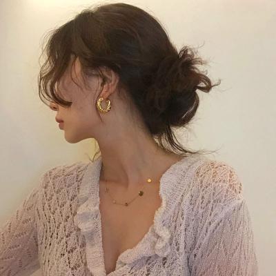 China Wholesale TRENDY good quality 18k gold plated stainless steel fashion earrings set for women for sale