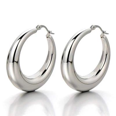 China Wholesale TRENDY good quality 18k gold plated stainless steel fashion women's earring for women for sale