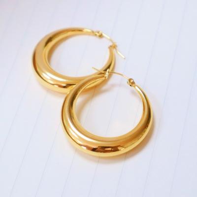 China Wholesale TRENDY good quality 18k gold plated stainless steel fashion earrings set for women for sale