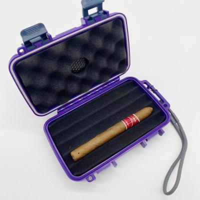 China Wholesale Plastic Portable Custom Color Cigar Humidor Travel Case Waterproof Cigar Case for sale