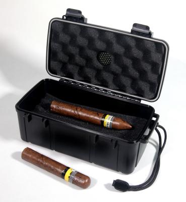 China Wholesale Hard Plastic Portable Cigar Box Cigar Case Travel Humidor Manufacturer Moistureproof/Dustproof/Waterproof for sale