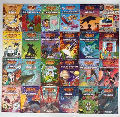 China Children 24 volumes of children's exploration scientific cognitive encyclopedia comic English storybook for sale