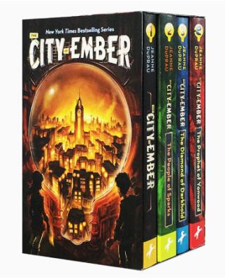 China Children's Education Store The City Of Ember 1-4 Full Set Gift Box The City Of Light English Original Novel for sale