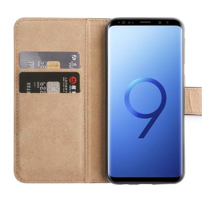 China Piel TPU+PU Laudtec Funda Material PU Leather Wallet Flip Protective Phone Case Cover Premium Card Slots For Samsung Galaxy S9 for sale