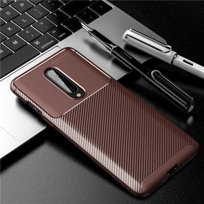 China Soft tpu carbon fiber Laudtec TPU stripe case fashion mobile phone case for oneplus 8 7 6 case carbon fiber cover for oneplus 8 pro for sale