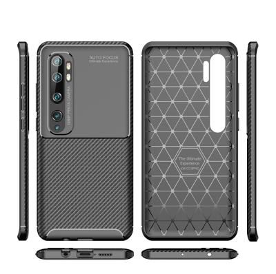 China 2020 Hot Selling Super Slim Business Carbon Fiber Phone Case TPU Material For Xiaomi MI 10 Ultra for sale