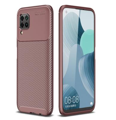 China New TPU Carbon Fiber Material Soft Tpu Laudtec Back Cover Phone Case For Huawei nova 6 SE for sale