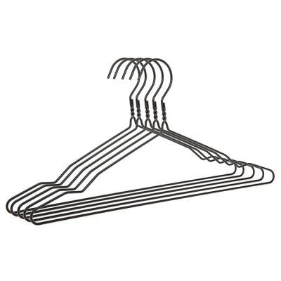 China Modern Good Quality Metal Wire Hanger Non Slip Steel Garment Hangers Coat Shirt Hangers for sale