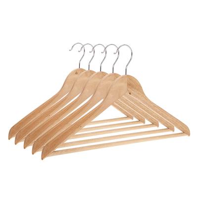 China Modern advanced technology made multi-functional non-slip surface know me wooden suit hanger for sale