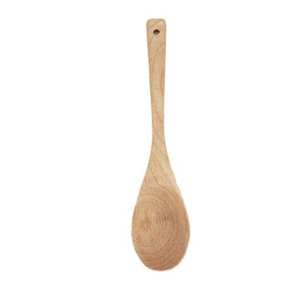 China Stocked Cheap Wholesale Utensil Natural Wooden Cooking Spoon Set for sale