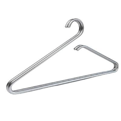 China Flat Metal Gold Aluminum Space Saving Trouser Skirt Hangers for sale