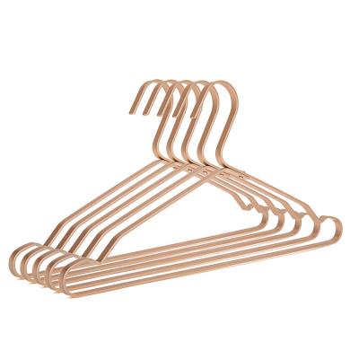 China Factory Wholesale Custom Aluminum Hangers Household Seamless Stainless Steel Seamless Hangers for sale