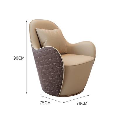 China Modern Single Swivel Chair Designer Hotel Reception Single Sofa Chair Lazy Bargaining Chair for sale