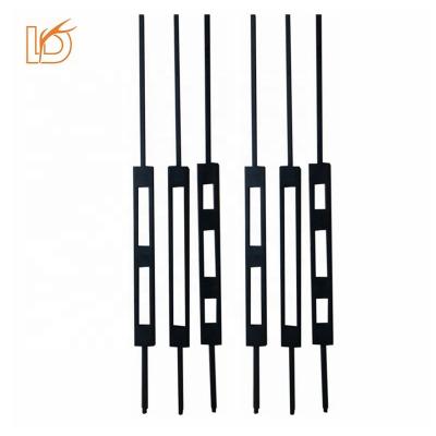 China Modern LD Metal Staircase Wrought Iron Stair Spindles / Balusters For Indoor Decoration for sale