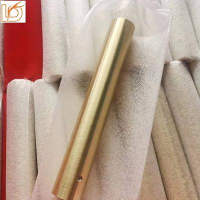 China LD Modern Round 16mm Baluster Electroplating Brass Aluminum Sleeve For Decorative Wrought Iron Stair Balusters for sale