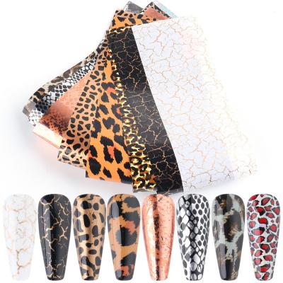 China Apply Designer Nail Foil European Designs Galaxy Design Lovely Foil Nail Foil Pattern Lace Style Transfer Nail Animal Foil Stickers for sale